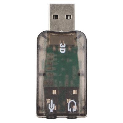 USB звуковая карта стерео виртуальный 5.1-канальный внешний звуковой адаптер с 3,5 мм разъемом для наушников и микрофоном