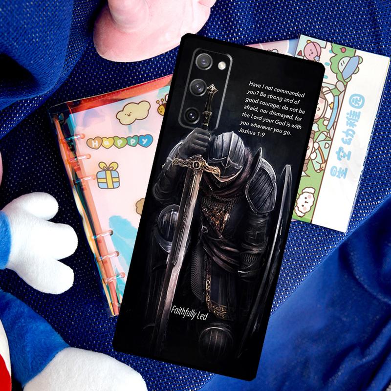 Christian Templar Knights Case For Samsung Galaxy S26 Ultra S25 S23 S22 S21 S24 Ultra S10 S20 Plus S25 FE Cover Funda