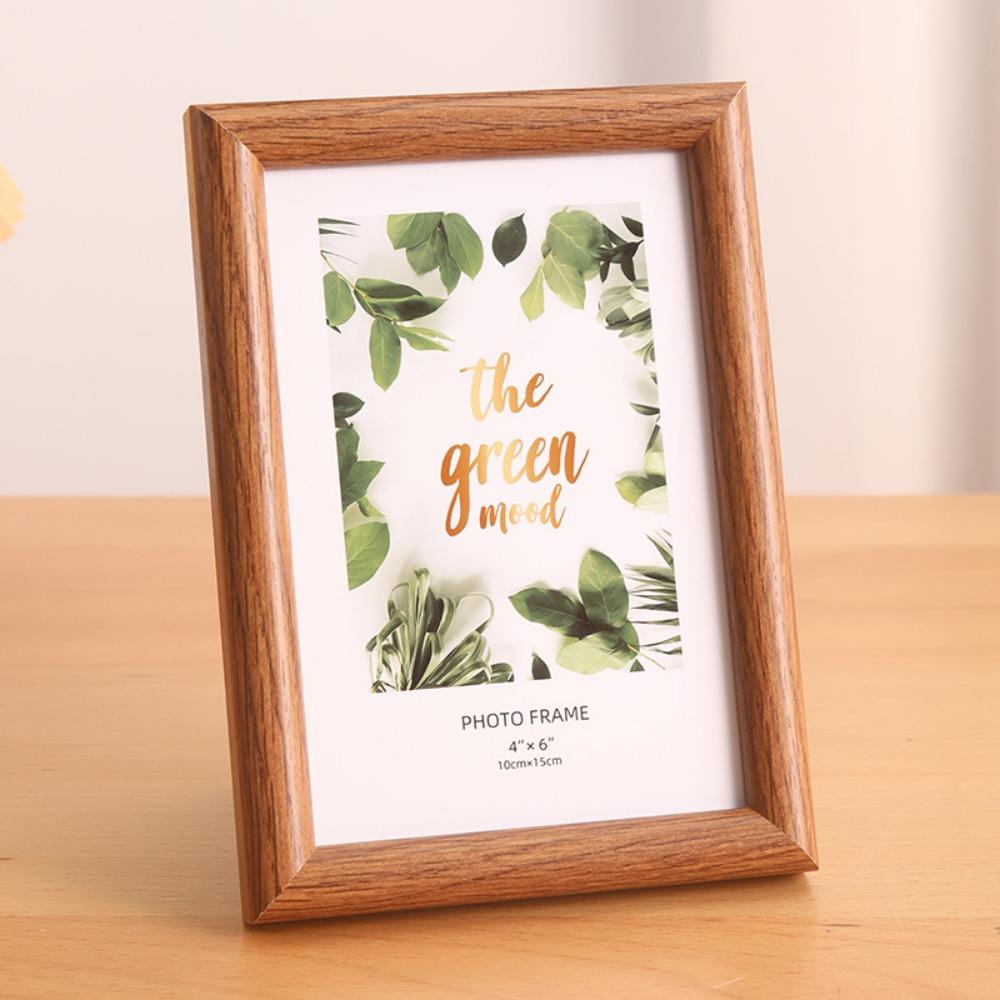 Круглая деревянная подставка для фоторамки, многоцветная рамка для демонстрации фотографий, простая фоторамка, подарок