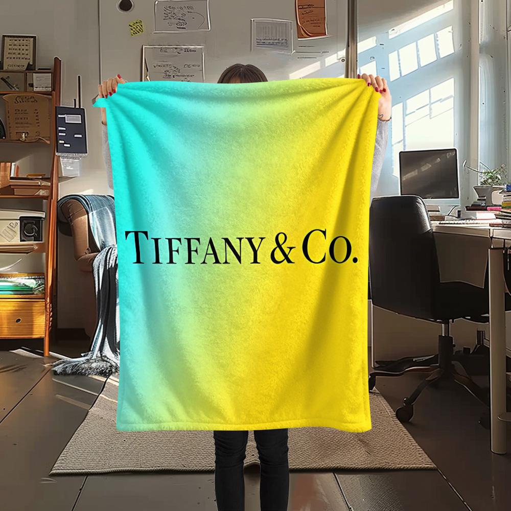 Tiffany printing Flannel Blanket Bedroom Coverlet Sofa Camping Warm blanket Gifts for family and friends(MJ082)