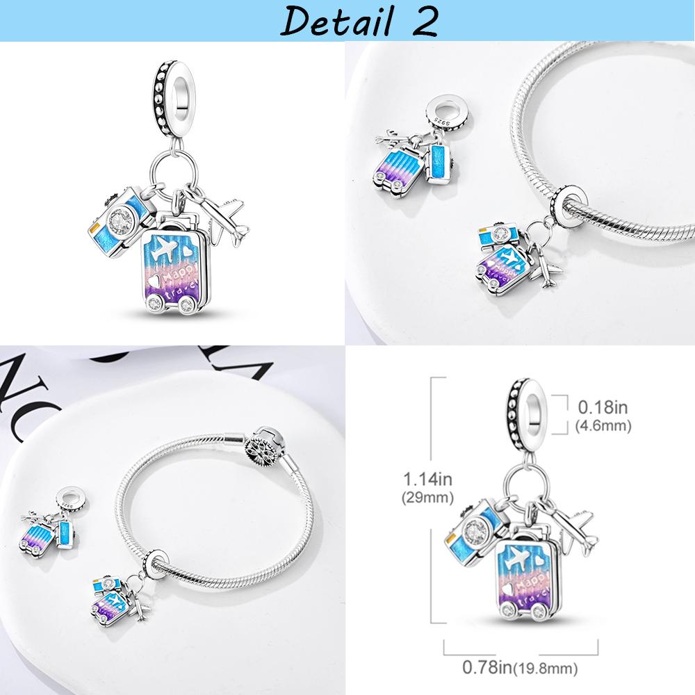 Plata Copper Travel Dangle Charms Eiffel Tower Beads Fit Mula Originales Charms Bracelet Copper Jewelry Diy Choice