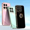 Чехол-кольцо-подставка для Xiaomi 15T Pro, Чехол для телефона для Xiaomi Mi 15 T, Покрытие, Кронштейн, Мягкий силикон, Ударопрочная задняя крышка