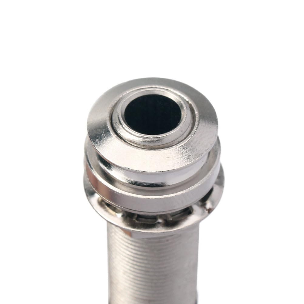 EXCEART Endpin Output Jack Guitar Stereo Endpin Brass Stereo Endpin Jack Socket for Acoustic Electric Guitar Bass