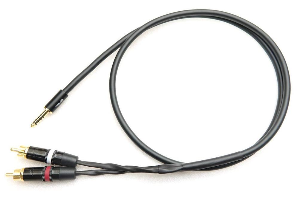 MOGAMI 2534 Male to 2 Y-Cable (4.4mm 5-Pole RCA) (0.3m)