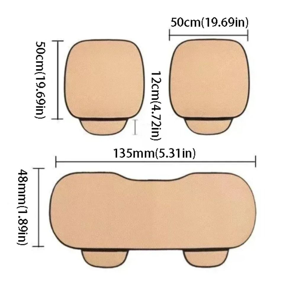 Cool Breathable Fabric Ice Silk Car Seat Cushion Ventilated Seat Cushion Co-pilot Seat