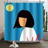 African American Woman Shower Curtain Sexy Black Girl Lady Inspirational Queen Abstract Boho Waterproof Bathroom Shower Curtain