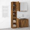 Bathroom Cabinet Smoked Oak 32 x 34 x 188.5 cm Particleboard