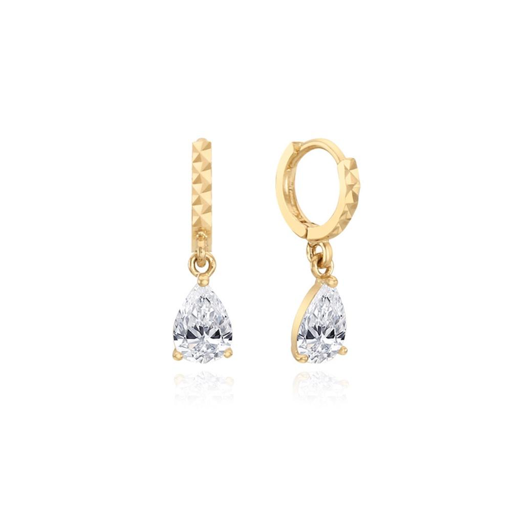 LLOYD Fair Stone Drop One-Touch 14k Gold Earrings LOSN2234G