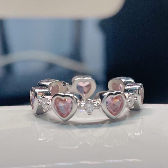 Кольцо на кулак с геометрическим рисунком, модный предмет, открытое кольцо с сердцем и любовью, женские аксессуары