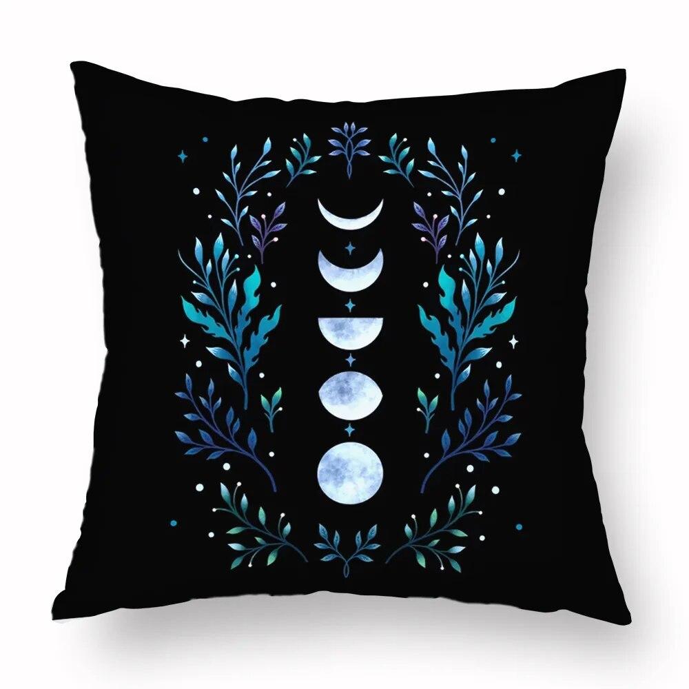 Magic Psychedelic Moon Print Pattern Sofa Cushion Cover Pillowcase Home Party Car Bedding