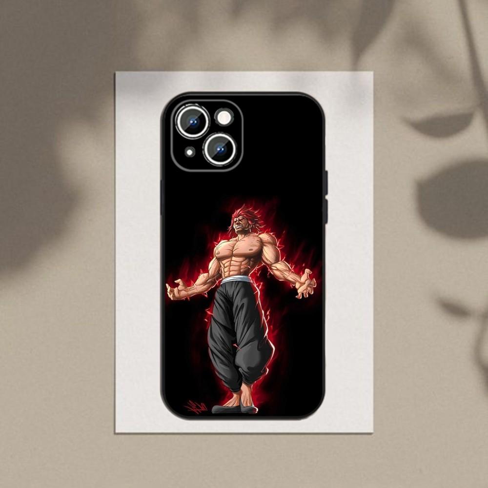 Чехол для телефона Аниме B-Baki Hanma Чехол для телефона Для Apple iPhone 15,14,13,12,11,XS,XR,X,8,7,Pro,Max,Plus,mini Силиконовый Черный Чехол