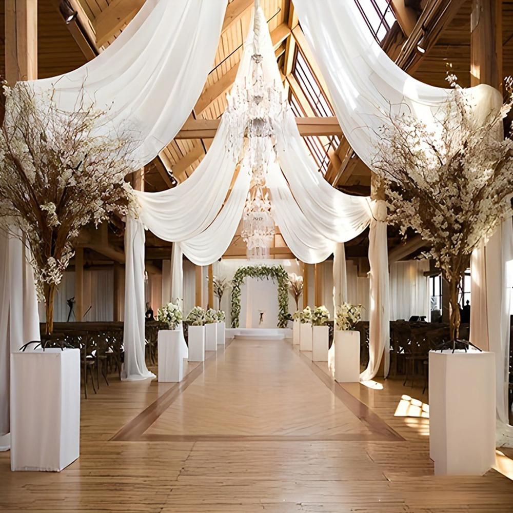 Свадебный Шаман Сетка Свадьба на Открытом Воздухе Вечеринка Сцена Украшение Фон Свадебные Арки Занавес Сетка