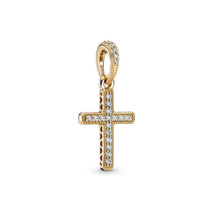 Новые крестики-шармы Подвеска-ангел Дева Мария Бусины Ожерелье Подходят для оригинальных медных браслетов Изысканные ювелирные изделия Подарок своими руками