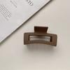 8.7cm Square Rectangle Simple Multi Colors Hair Claw Clips Middle Matte Hair Claw for Woman Girls