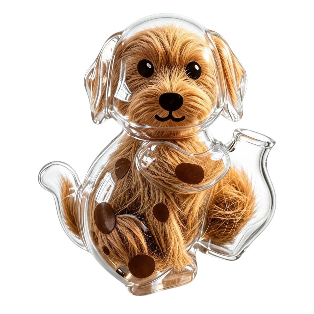 DIY Pet Hair Keepsake Box Transparent Pet Memorial Container  Pet Souvenirs