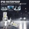 2Pcs Canbus H4 LED Headlight Bulbs High Low Beam 32000LM Car Motorcycle Lights 24pcs 3570 CSP Turbo Led Diode Lamps Auto Moto Headlamp 12V 6000K