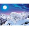 DIY Polar Bear 5D Diamond Painting Full Round Drill Animal Diamond Embroidery Cross Stitch Kits Mosaic Wall Art Home Decor Gift