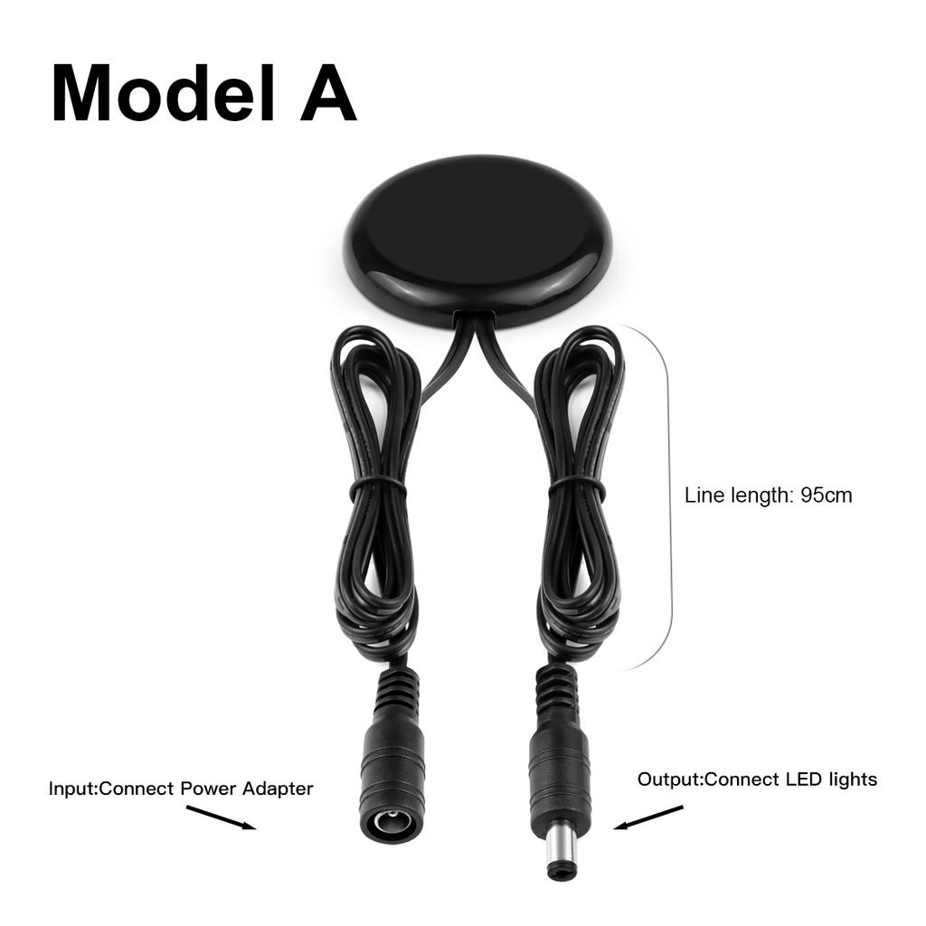 DC12V-24V Проникаемый 25мм Деревянная панель Стекло Светодиодный свет Сенсорный переключатель 60Вт Скрытый диммер Сенсорный переключатель для освещения шкафа