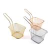 Stainless Steel French Fry Frying Basket with Oil Separator and Draining Rack