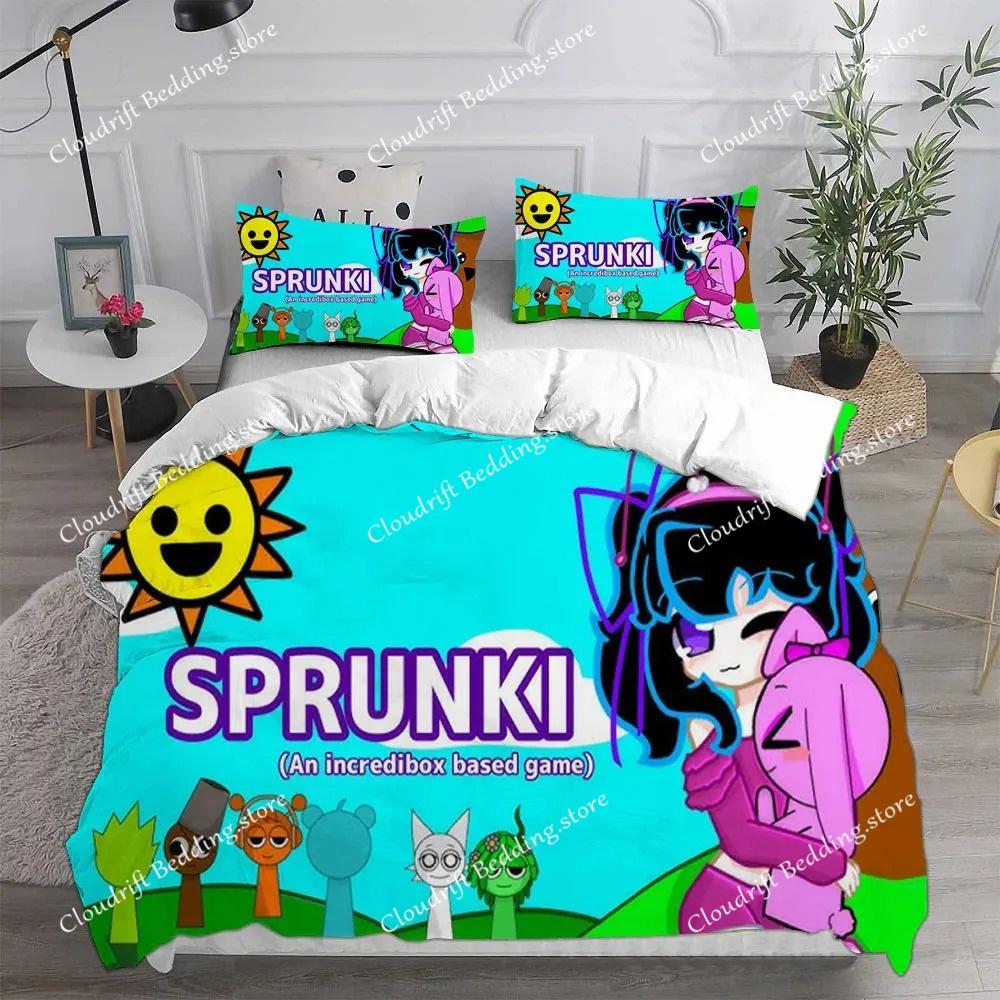 Новый 3D-принт Игровые S-Sprunki Комплекты постельного белья Покрывало Одеяло Пододеяльник Наволочка Детская Взрослая Декор спальни