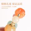 Gold Silk Jade Pumpkin Bracelet for Women, Multi-Bead Pumpkin Buddha Bead Bracelet, Single Strand, Gift for Peace, Health, and Good Luck