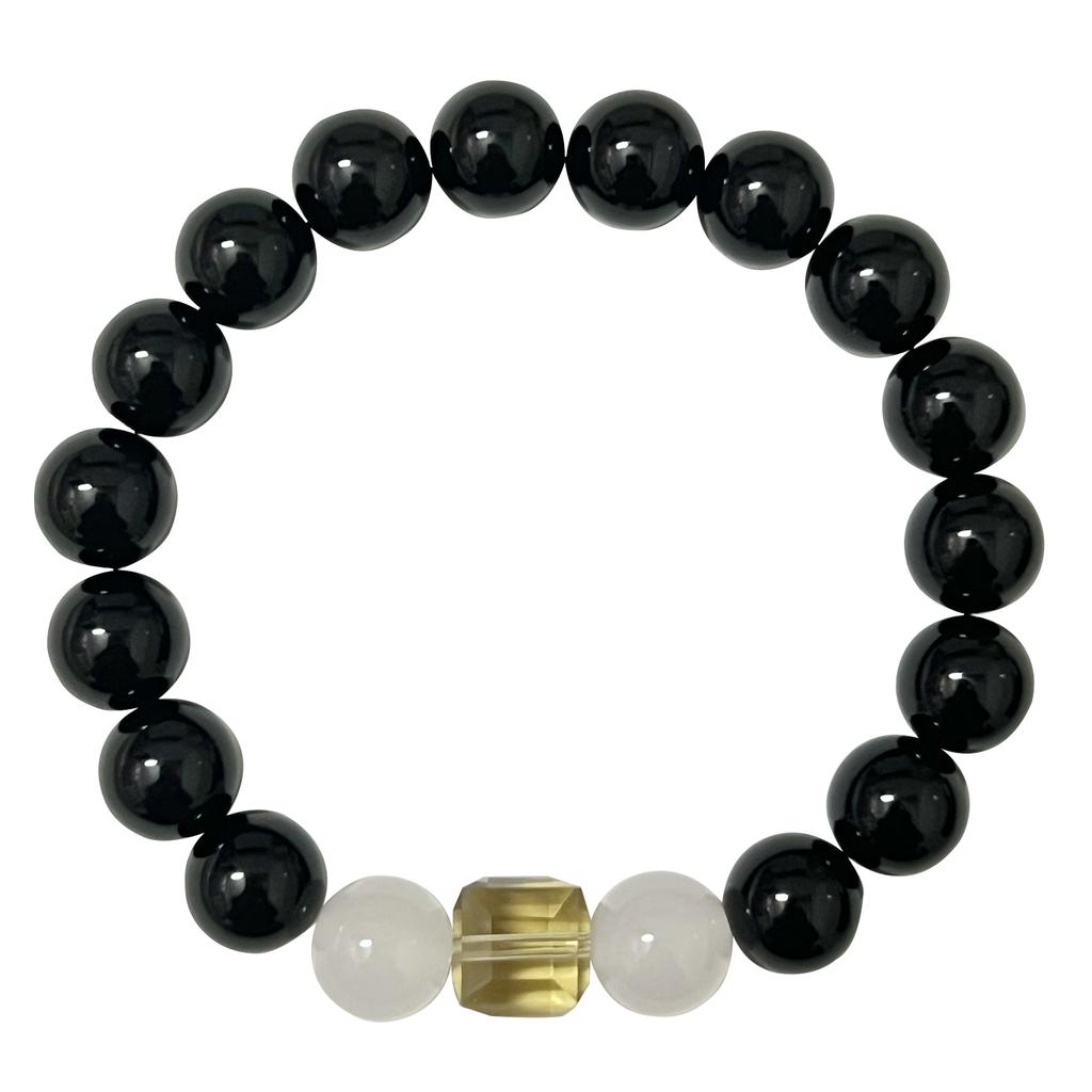 Браслет из агата для женщин из натурального камня, круглые бусины 10 мм, эластичный, регулируемый браслет, полудрагоценные камни, ювелирные изделия, подарки