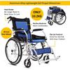 Portable And Foldable Self Propel Lightweight Wheelchair Travel Push Chair