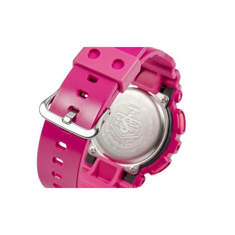 Casio Серия с двойным дисплеем LCD/стрелочным, модные для ночного бега, ударопрочные, водонепроницаемые, многофункциональные, кварцевый механизм, смола GMA-S110MP-4A3