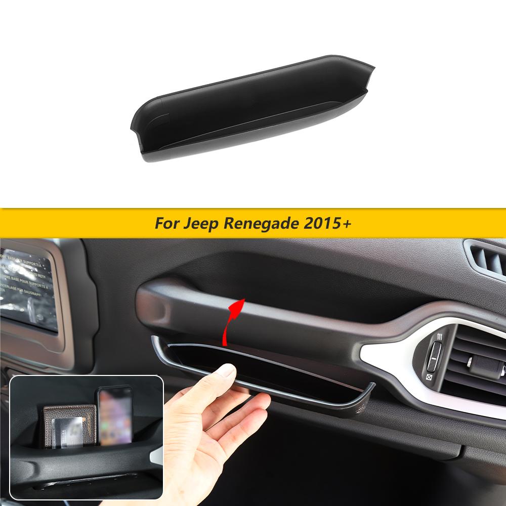 Автомобильный поручень для пассажира, ручка для хранения, органайзер для хранения и уборки для Jeep Renegade 2015-2023, автомобильные аксессуары