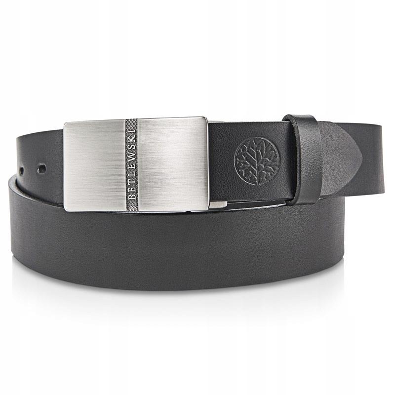 LIC35-0-P1 BLACK100 SALVADOR leather belt +CERTIFICATE