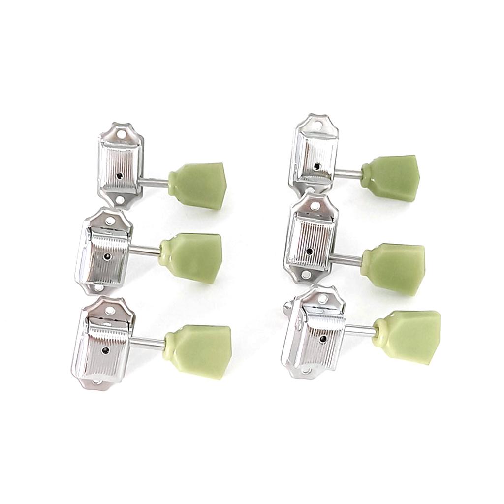 6pcs Open-Style Guitar Tuning Keys String Tuning Pegs Vintage Tuners Guitar Machine Head 3L3R with