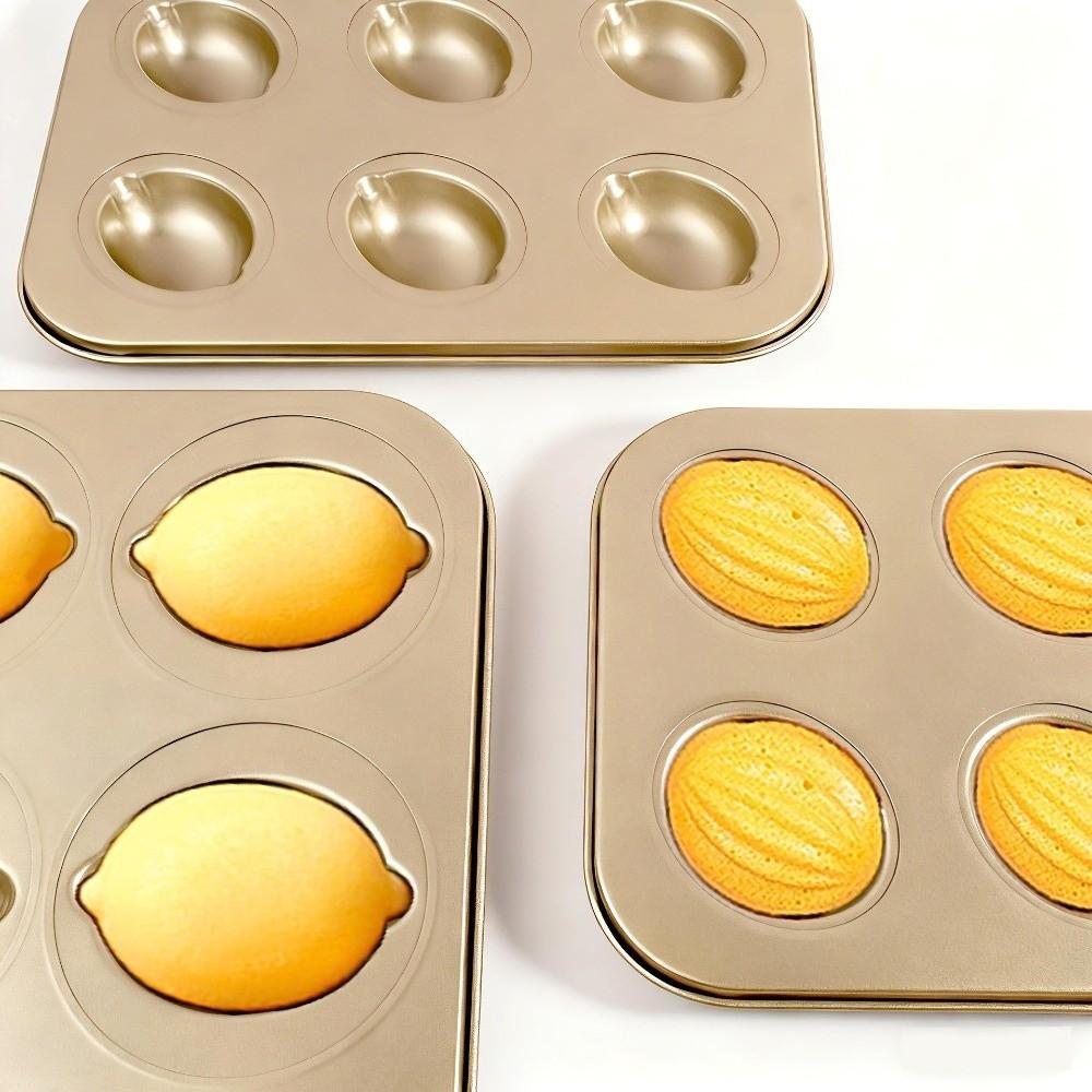 Food-Grade Madeleine Cake Pan Carbon Steel Muffin Pan Sturdy Pastry Tray Bread Making