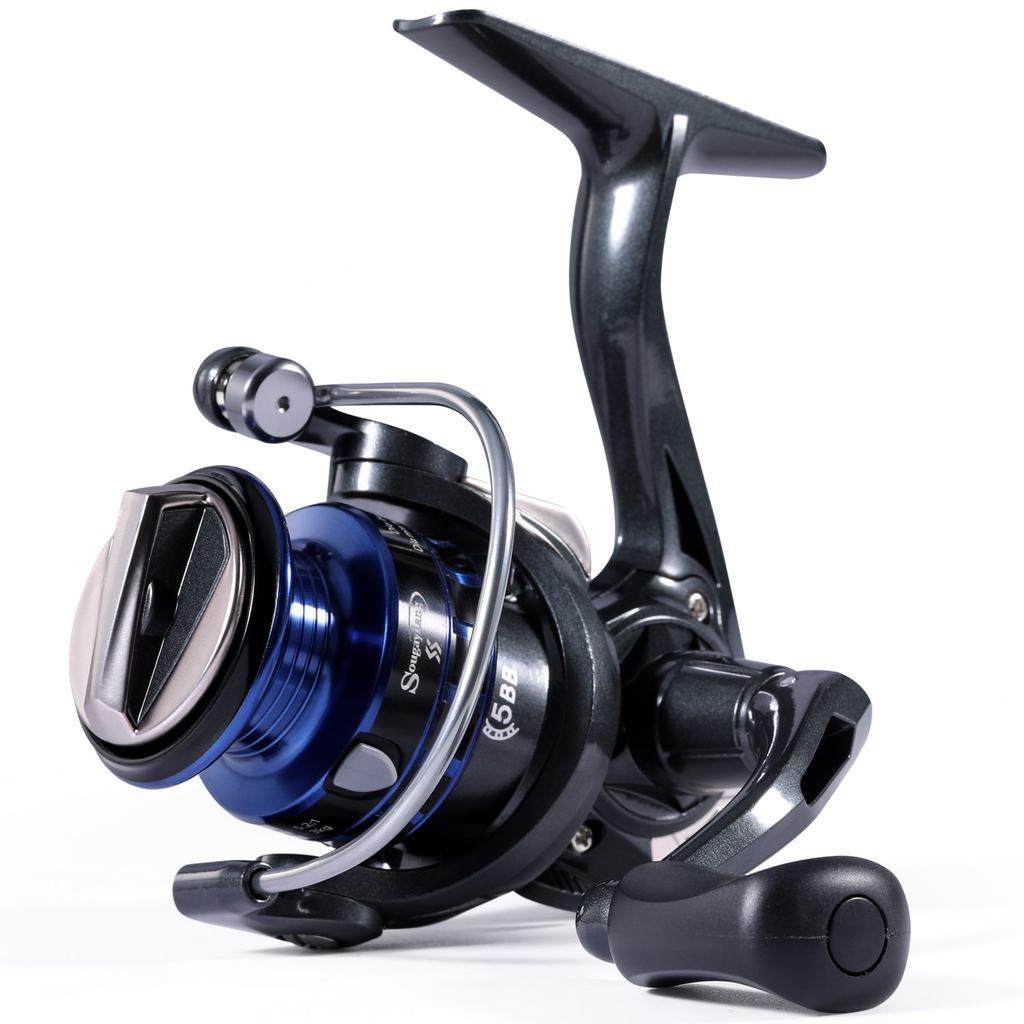 SOUGAYILANG Спиннинговая рыболовная катушка, передаточное число 5,2:1, 5BB, легкая, ультрагладкая, катушка для морской рыбалки, Макс. драге, 3 кг