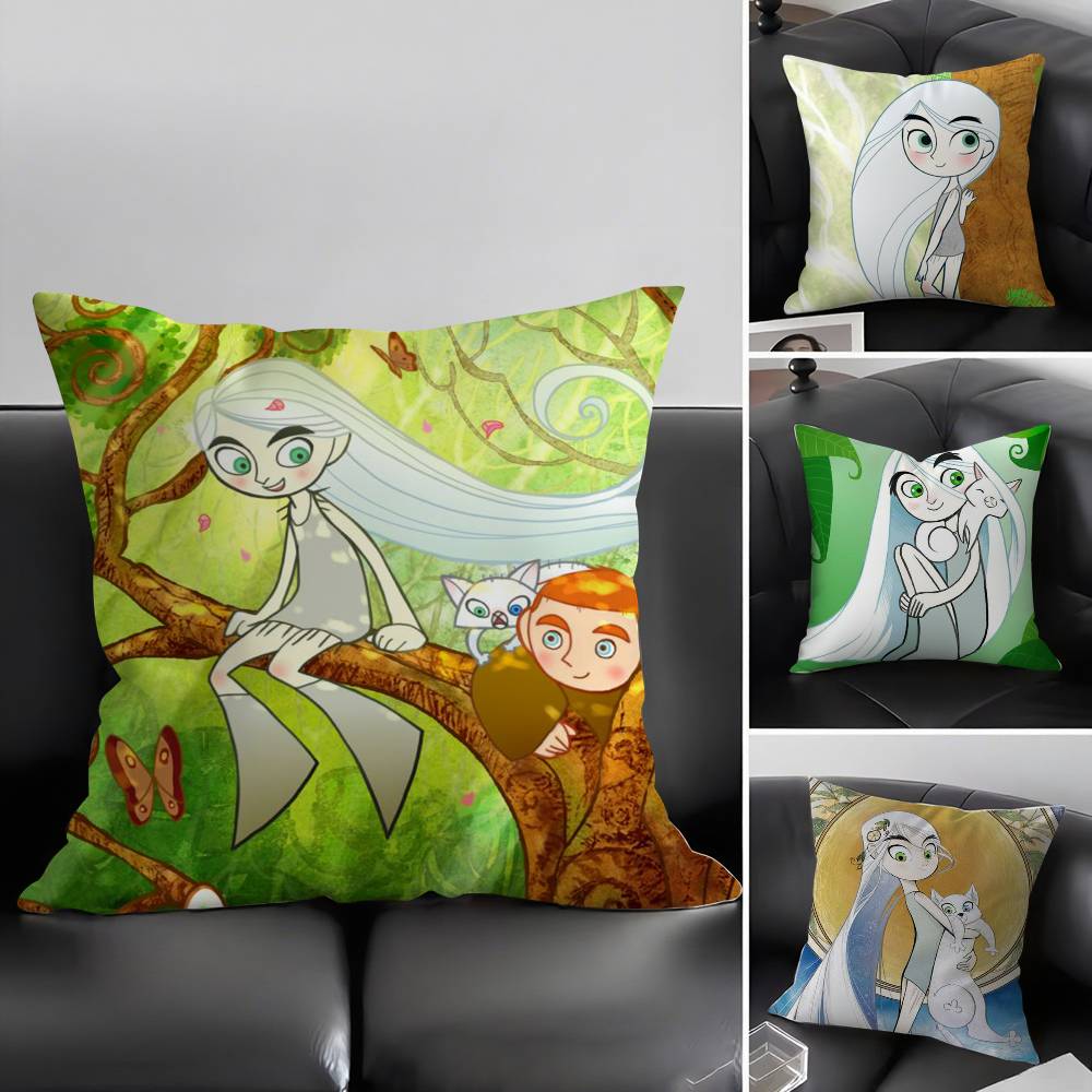The S-Secret of Kells Pillow Case Home Dorm Chair Back Short Plush Double-sided Printing Office Nap Time Cushion Cover