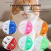 Hamster Chinchilla Cat Dog Plastic Round Hollow Two-Color Bell Toy Ball 4CM Cat ToyPack of 3 Balls