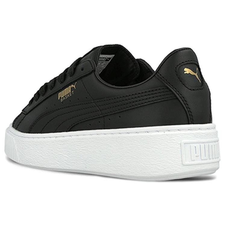 (WMNS) PUMA Basket Platform Core 'Black Gold' Women's 364040-03