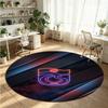 Trabzonspor FC Printed Round Crystal Velvet Rug Soft Non Slip Floor Carpet For Bedroom Holiday Gift
