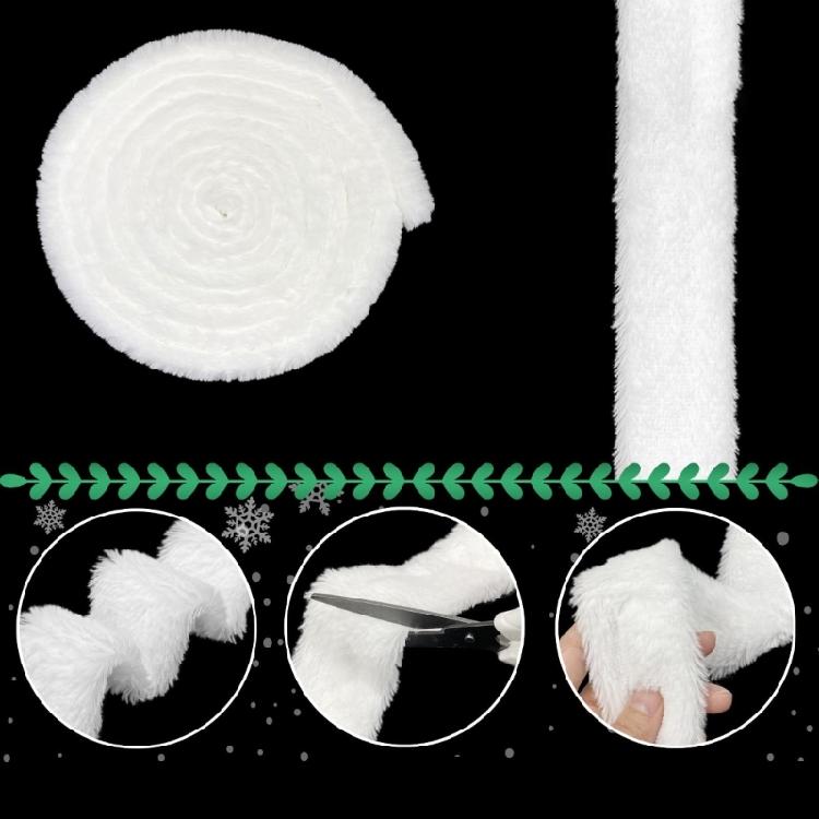 White Furry Belt Craft Do It Yourself Perfect for Holiday Season Fashion Lover