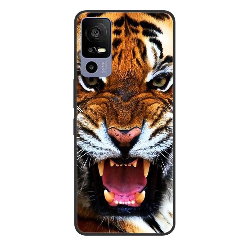 For TCL 40R 5G T771A Case Painted Soft Black Silicone Bumper Phone Cover for TCL 40 R 5G 6.6" Case TCL40R 40R Etui Coque Fundas