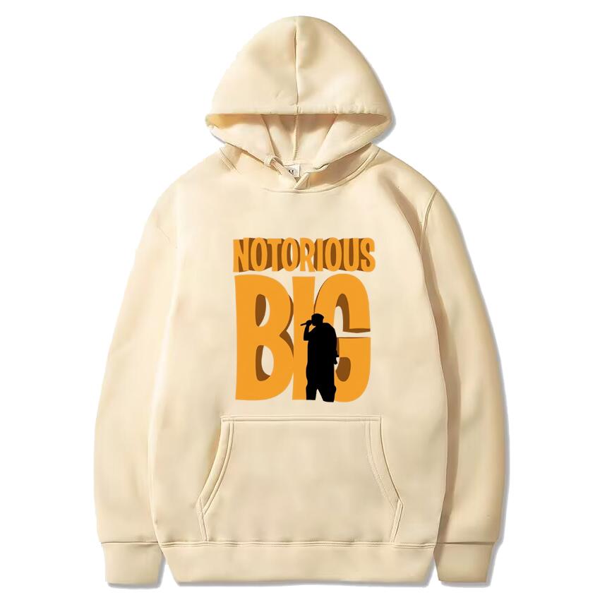 Hot Sale Notorious BIG Hip Hop Vintage Print Hoodie Men Women Casual Fleece Long Sleeve Streetwear Unisex Harajuku Sweatshirt