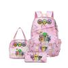 New Rhythm Box Sprunki Music Game Schoolbag Backpack Pencil Case Three-piece Set Student Heat Transfer Backpack D