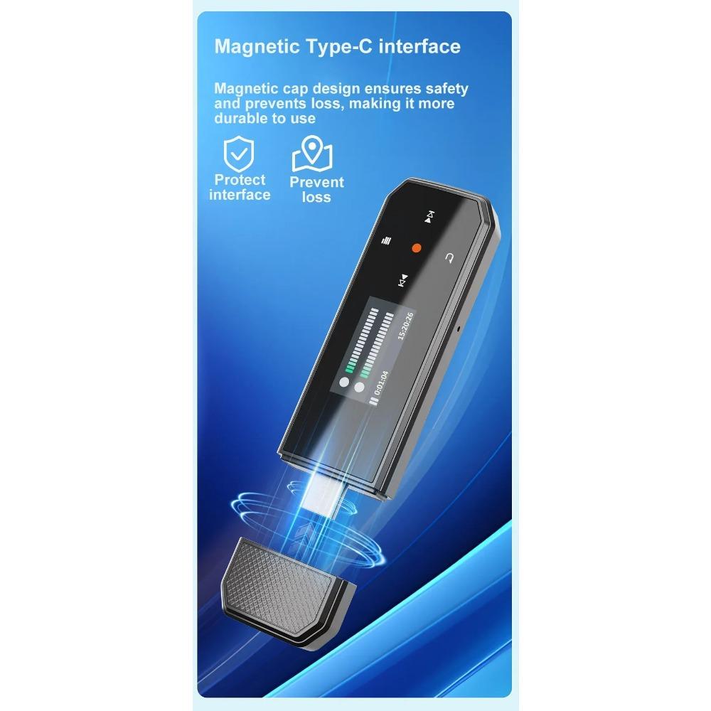 RUIZU X80 USB MP3-плеер Mini 64 ГБ Сенсорная кнопка Bluetooth 5.3 Спортивный клипса Музыкальный плеер Поддержка FM-радио Диктофон Электронная книга Шагомер