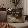 Rock Band K-Korn Наволочка Наволочка против пылевых клещей Невидимая молния шелковистый короткий плюш Чехол на подушку для дивана