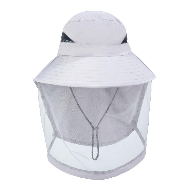 Anti-mosquito hat with mesh face shield, protective hat for outdoor leisure,sun protection, summer breathable anti-mosquito and insect fishing hat