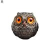 Yousheng 1/3 шт., ручная работа, реалистичная статуэтка совы с большими глазами, замысловатые перья, металлическая фигурка совы, домашний декор