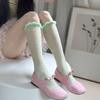 Colorful Ruffle Socks Mesh Fishnet Calf Socks Balletcore Lulicore Socks  Student