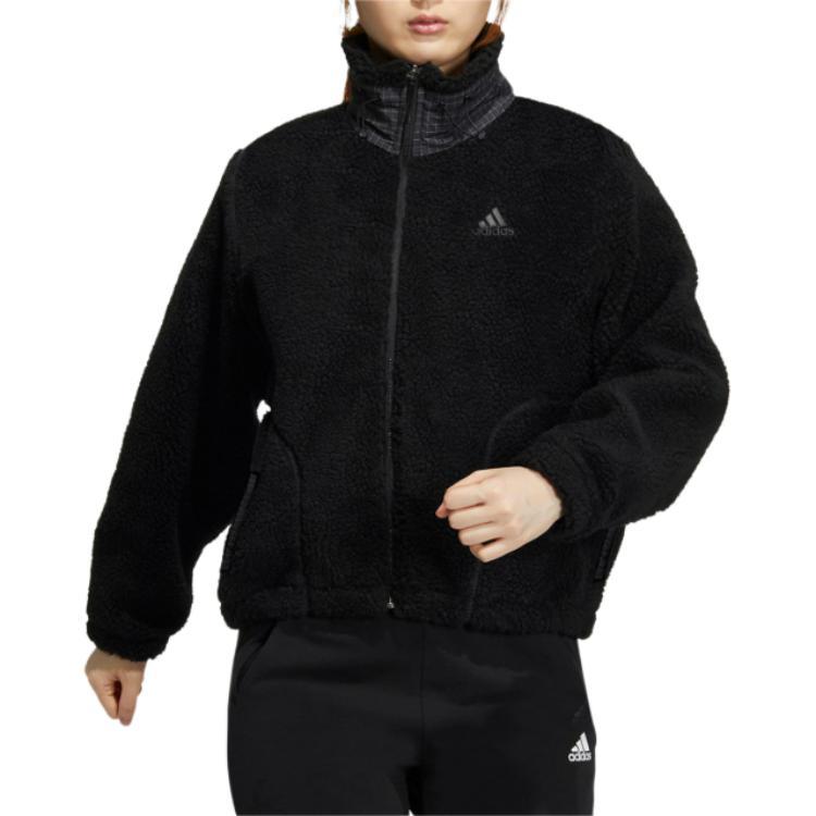 Adidas Velvet feel Coat Women's Black (Unisex) Velvet Jackets HM7096