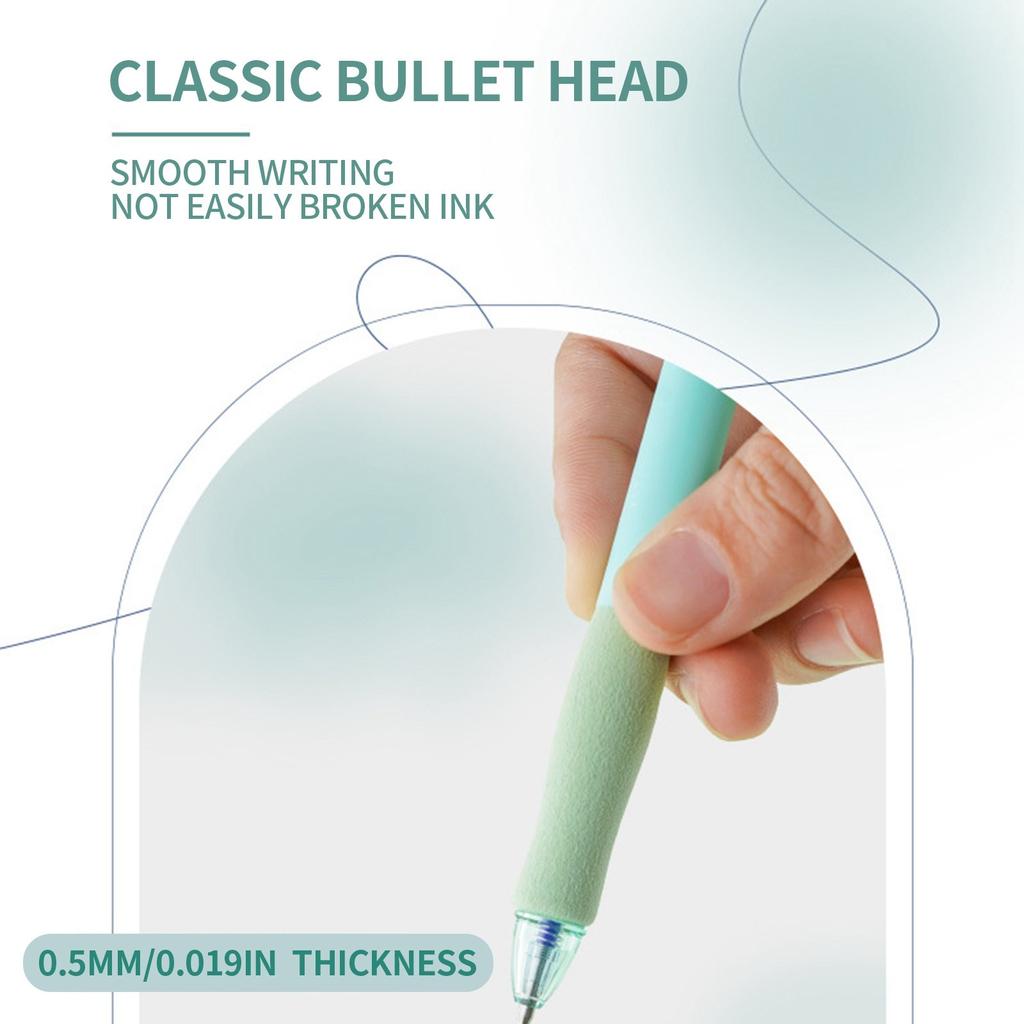 Набор нейтральных ручек, стержень ручки 0,5 мм, 4 синие нейтральные ручки, канцелярские принадлежности для студентов 0,8 мл