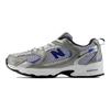 New Balance Ткань MR530 Y2K Удобные Амортизирующие Прочные Низкие Кроссовки для Бега Детские кроссовки Белый Серебристый PZ530ADE