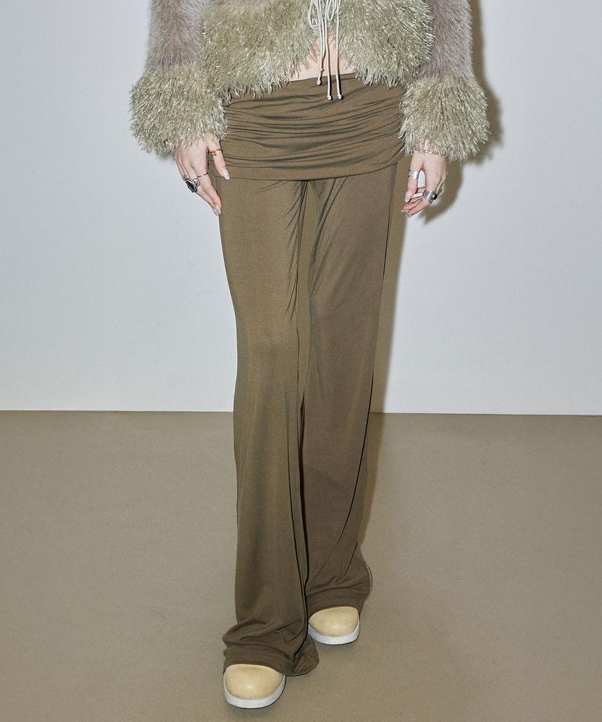 SCULPTOR Jersey Lowrise Track Pants Khaki
